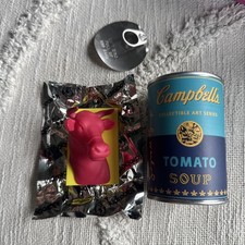 @@@ ANDY WARHOL kidrobot COLLECTIBLE ART Series  VINYL PINK COW WITH CAN @@@