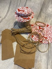 Christmas Jam Jar Covers