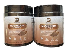 Lot of 2 Beworths Mushroom Coffee - 2 x 4.23 oz - Ex: 1/26