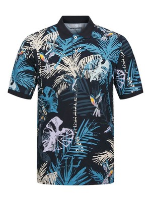 Jack & Jones HAWAII AOP Poloshirt - Sky Captain