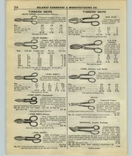 1927 PAPER AD 7 PG Tinners' Tools Snips Solder Blow Torch Fire Pots Roof Tongs