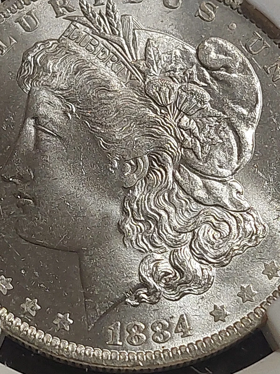 B*k様 アメリカ 銀貨 1884-O モルガン シルバーダラー 未鑑定 トーン
