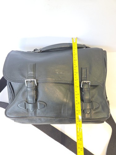 Antler Black Leather Executive Satchel Shoulder Messenger Bag Briefcase - Picture 8 of 11