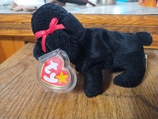 Ty Beanie Baby GIGI the Black Poodle Dog 6" Plush Stuffed Animal  Hang Tag TB
