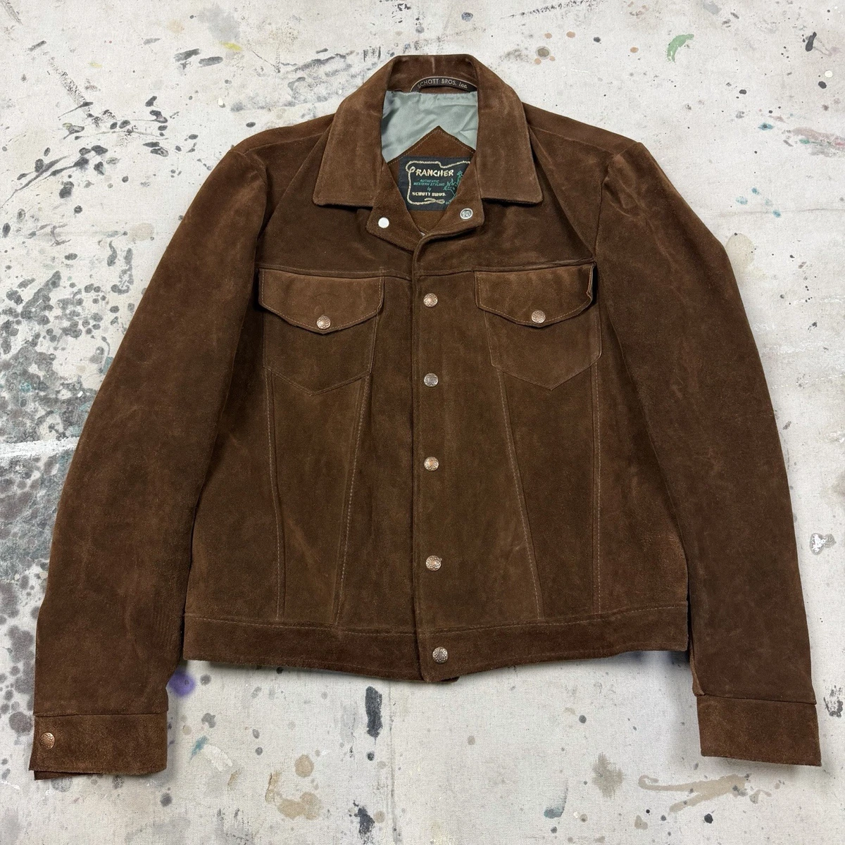 SCHOTT Coats, Jackets & Vests for Suede Outer Shell Men for Sale