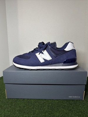 New Balance 574 ML574EN2 Navy White Eclipse Suede - Mens Size 11