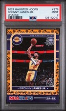 PSA 9 - BRONNY JAMES JR RC #279 - ORANGE - 2024 PANINI HAUNTED HOOPS - POP 3