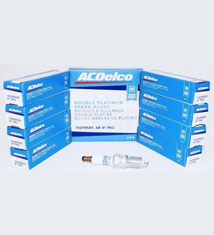 Set of 8 Genuine OEM Spark Plug Platinum ACDelco 41-962 GM 19299585