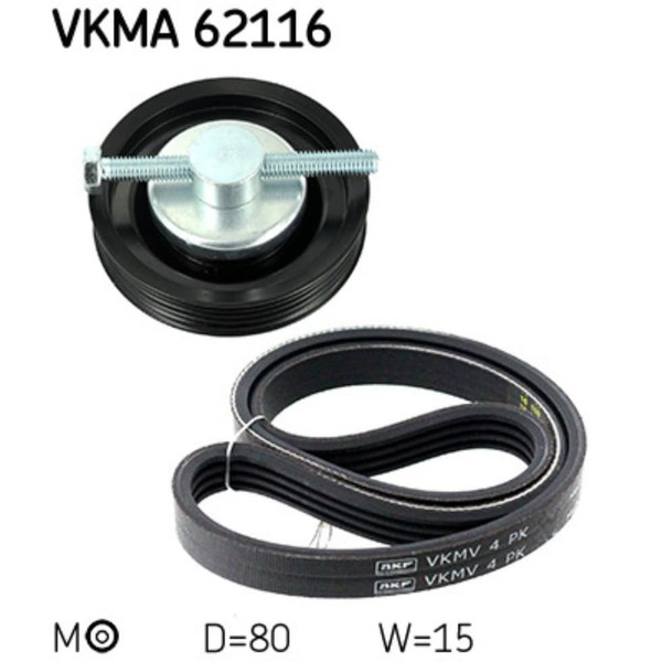 Keilrippenriemensatz SKF Vkma 62116 Riementrieb-image