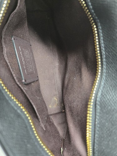 Coach Alice Umhängetasche Umhängetasche schwarz genarbtes Leder CA224 schwarz mit Riemen - Bild 15 von 15
