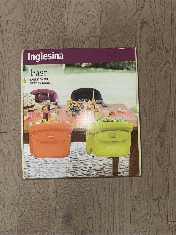 Inglesina Fast Table Chair - Black Brand New