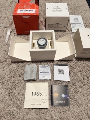 OMEGA x Swatch MoonSwatch 1965 Speedmaster SO33M106 New Full Set Receipt