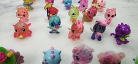 Hatchimals Colleggtibles Lot Of 30 Mixed Mini Figures Glitter Wings Animals
