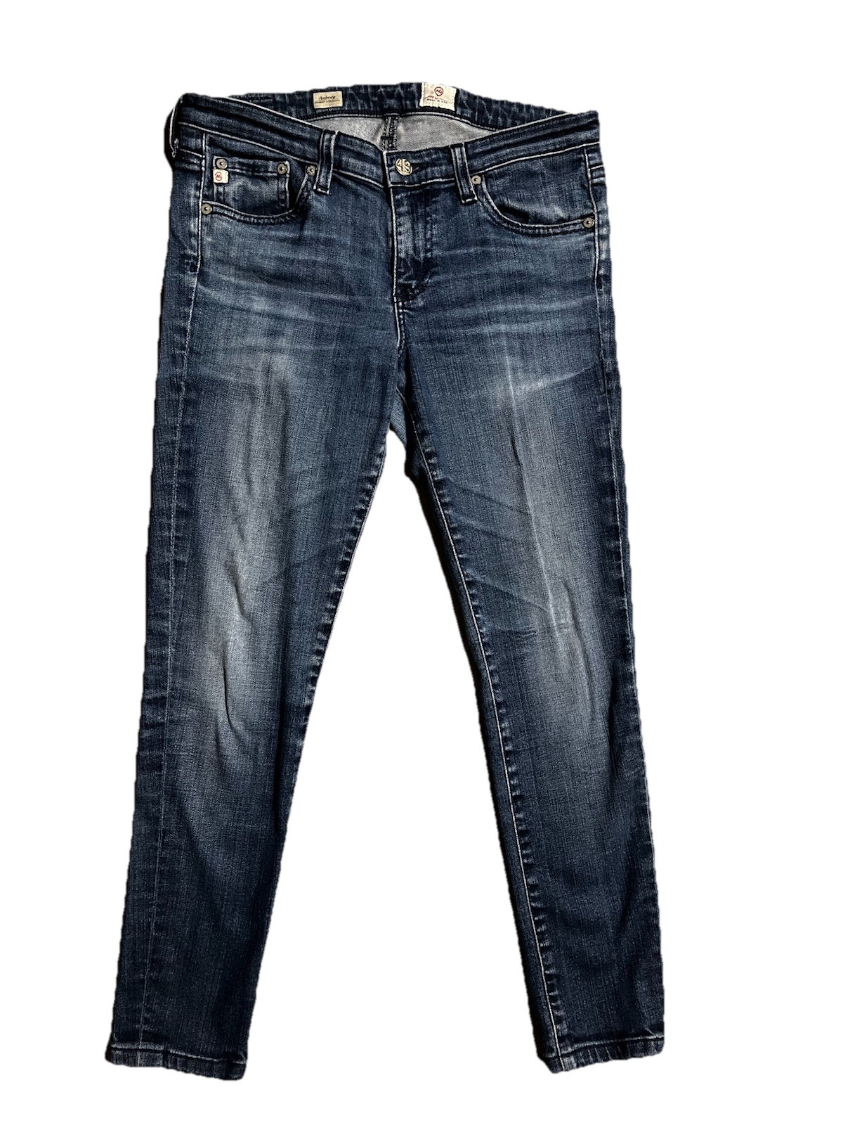 AG Adriano Goldschmied Jeans Womens 28 R Aubrey Skinny Straight Medium Wash thumbnail 2