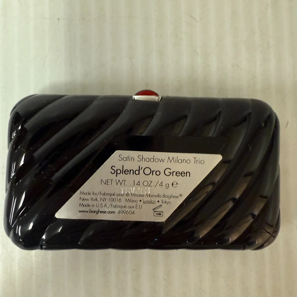 Borghese Satin Shadow Milano Trio Splend Oro Green No 4 New In Box - Image 3 of 4