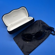 Used Gucci GG0076S women's sunglasses And Case / Bag