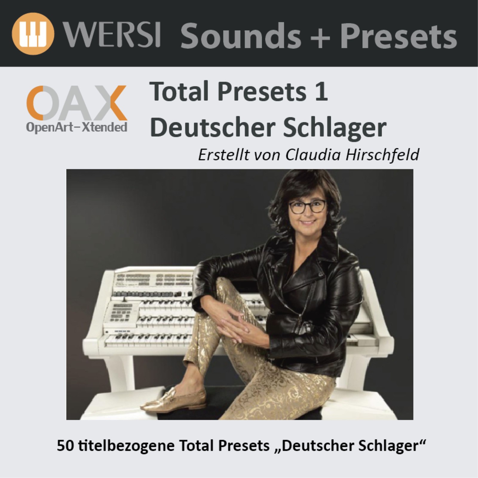 OAX Claudia Hirschfeld 1-50 Presets Aktivierungsschlssel Orgel SW kompatibel 18690₽