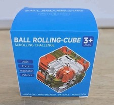 3D Maze Ball Rolling-Cube Scrolling Challenge Brain Teaser Puzzle.