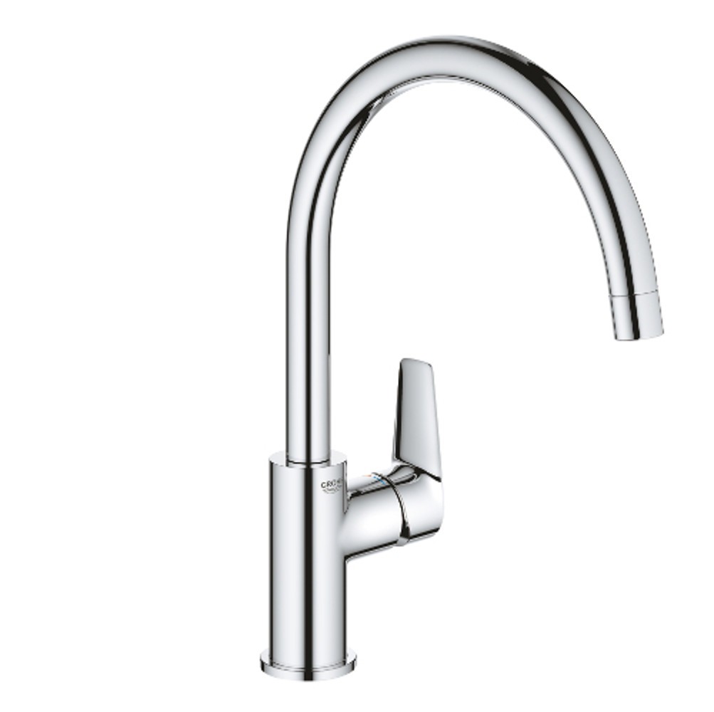 Grohe Bauedge Kitchen Sink Mixer Chrome 31233001 For Kitchens