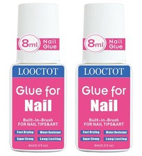 Super Strong Nail Glue for Nail Tips,Acrylic Nails and Press on Nails,Built i...