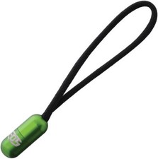 EOS Pill Bead Lanyard Green Aluminum Screw-Together Conceals Knot Made In USA