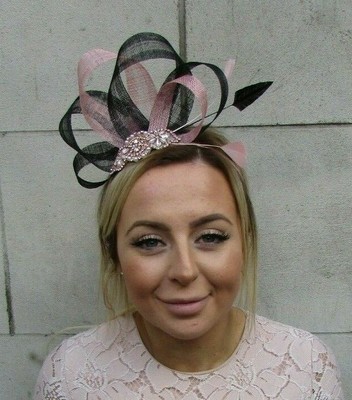 Fascinator Feather Sinamay Ladies 