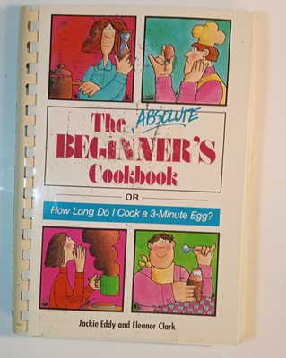 VGT 1989 ''The Absolute Beginners Cookbook'' 235pgs. Cover In Rough Shape. Photos 