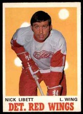 1970-71 O-PEE-CHEE NICK LIBETT  DETROIT RED WINGS #158 NRMT+ OC