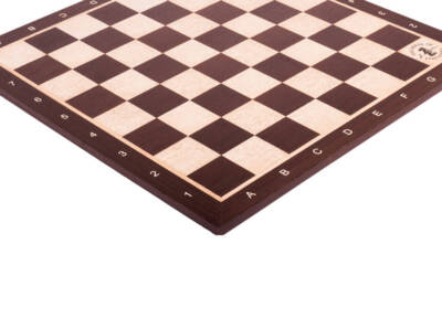 African Palisander & Maple Wooden Chess Board - 2.0'' With Notation & Logo