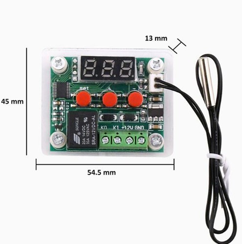 Controlador de temperatura digital XH-W1209 5/12V/24V Controlador de temperatura digital - Imagen 6 de 11