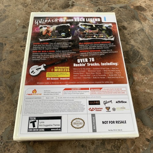 Wii Guitar Hero 3 Legends Of Rock Game SEALED NEW 🔥 🔥 🔥 - Picture 2 of 4