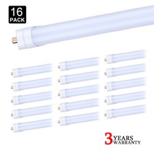 16Pcs 45W T8 8FT Led Tube Light FA8 Single Pin 8' Led Bulbs Led Shop Light 6000K
