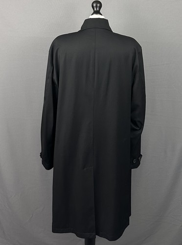 CANALI LORO PIANA COAT - Men's Size IT 56 / UK 46" Chest - Black Overcoat - Picture 3 of 24