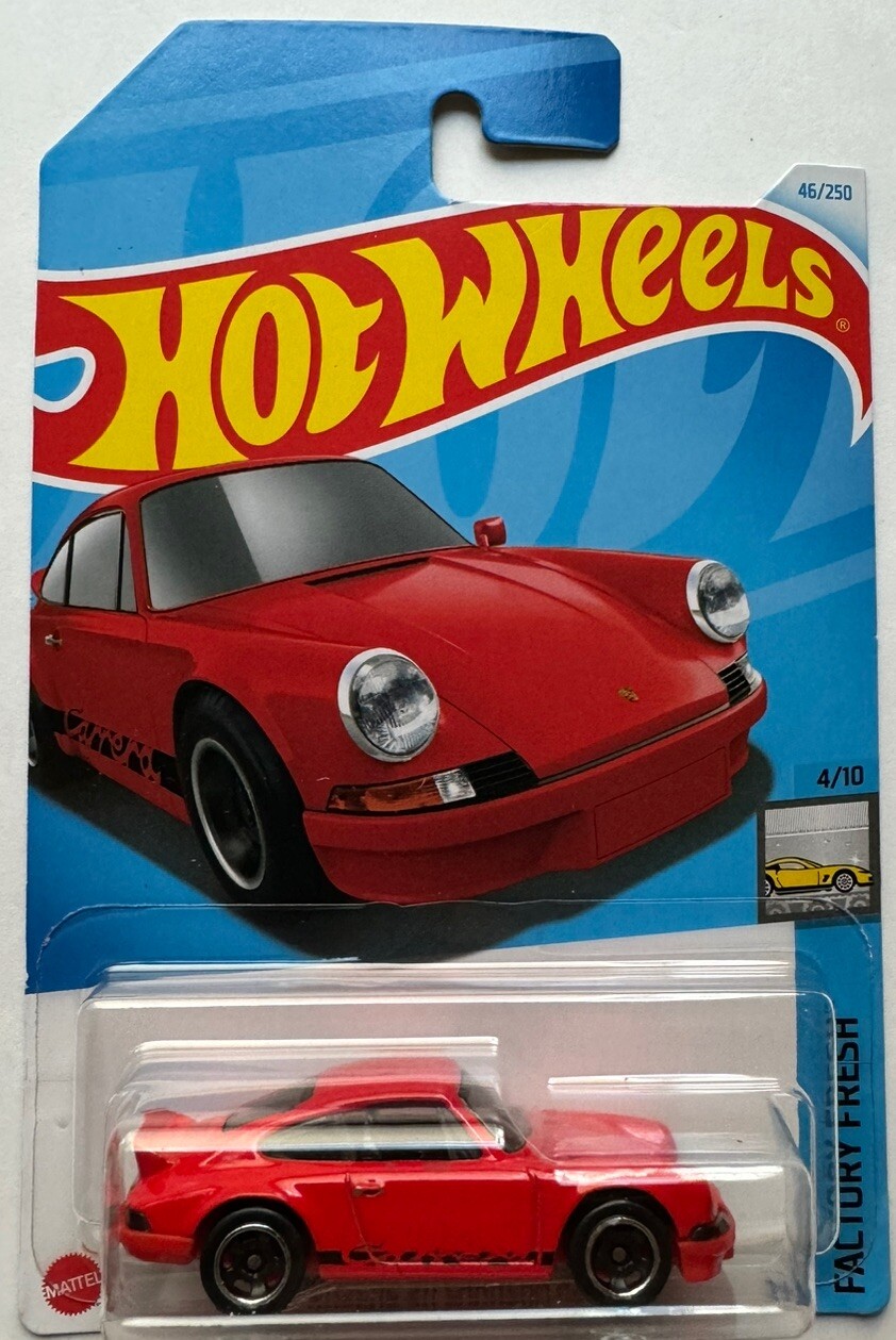 2024 Hot Wheels FACTORY FRESH 4/10 Porsche 911 Carrera RS 2.7 46/250 (Int. Card)