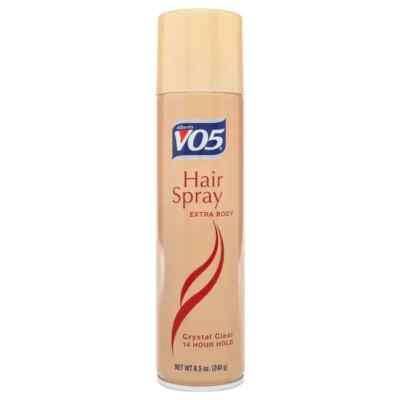 VO5 Extra Body Crystal Clear 14 Hour Hair Spray Aerosol 8.5oz Pack of 3