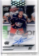 2023-24 Upper Deck Clearcut Hockey Rookie Auto #CC-KO Samuel Knazko Blue Jackets