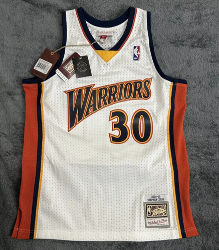 NWT Men's Mitchell & Ness Swingman Home Jersey Warriors 09-10 Steph Curry SZ XL