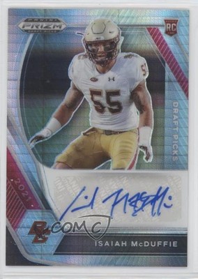 2021 Panini Prizm Draft Picks Hyper Isaiah McDuffie #DPA-IMC Auto