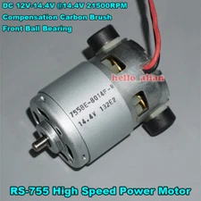 RS-755WC-8014 DC 12V 14.4V 21500RPM High Speed Power Electric Drill Tools Motor