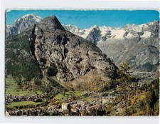 Postcard  General View & Mont Blac  Courmayeur Aosta Valley  Italy