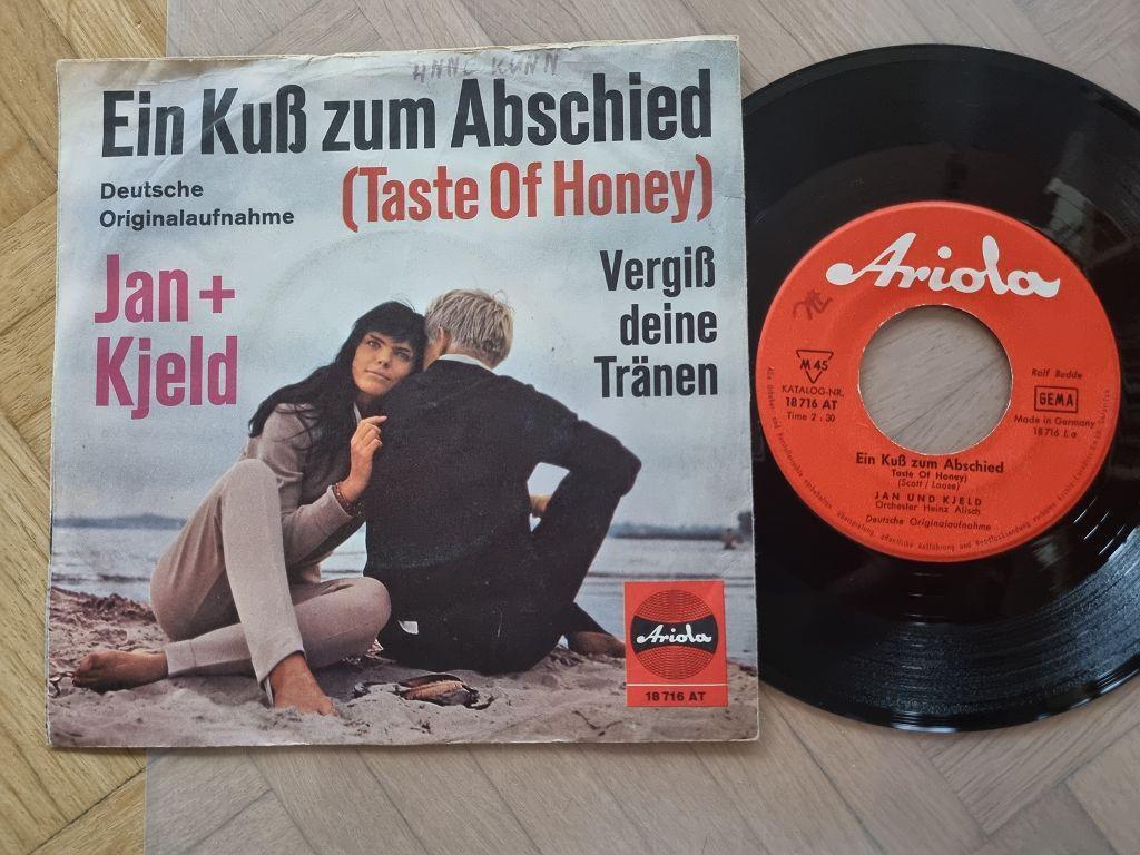 7"" Single Jan und Kjeld - Ein Kuss zum Abschied Vinyl Germany