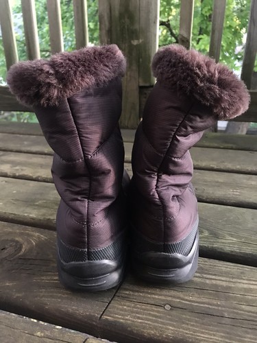 North Face Nylon Plum Winter Snow Boots Size 10 - Picture 4 of 7