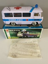 Vintage Tin Litho Friction Ambulance Van MF 132 With Box  Instructions-Tested