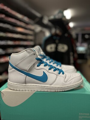 100% AUTHENTIC - Nike SB Dunk High Mulder 11 US 881758 141 WHITE