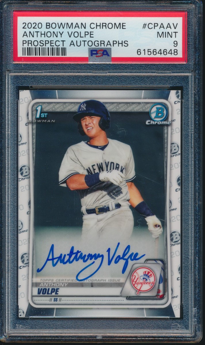 2020 bowman Anthony Volpe auto PSA9 サイン 【公式通販】