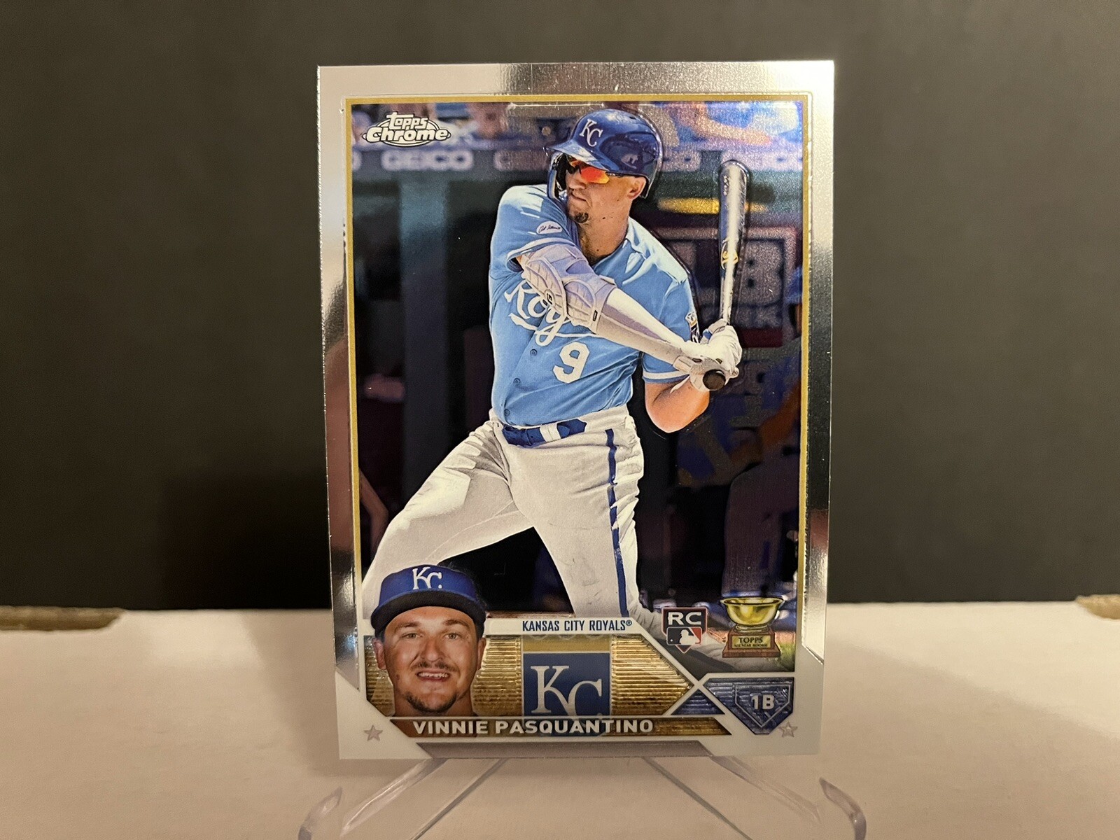 2023 MLB Topps Chrome Vinnie Pasquantino #119 Base All-Star Rookie Cup Card