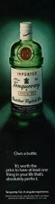 1982 Vintage Print Ad Tanqueray Special Dry Gin Own a bottle It's worth price