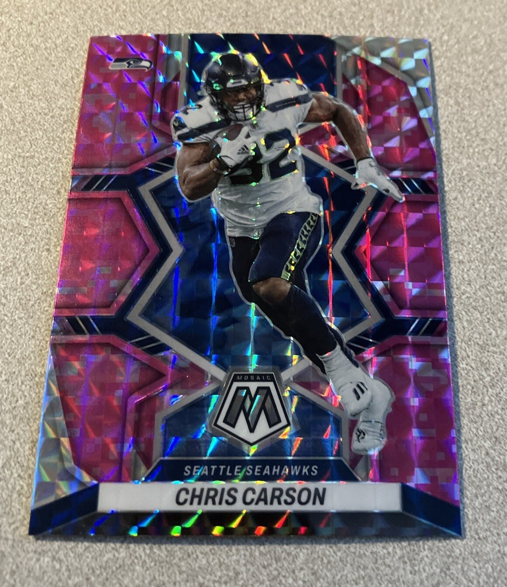 2022 Panini Mosaic Pink Camo Prizm #219 Chris Carson Seahawks | eBay