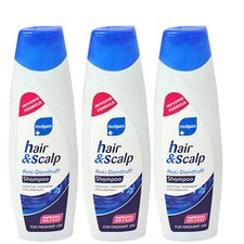 Medipure Shampoo Hair & Scalp Anti- Dandruff 400ml x 3 5.82 per litre
