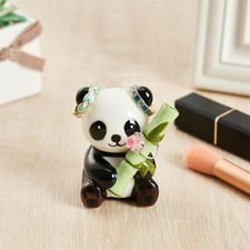Panda Gifts Panda Ring Holder, Ceramic Jewelry Holder Preppy Room Decor Statu...